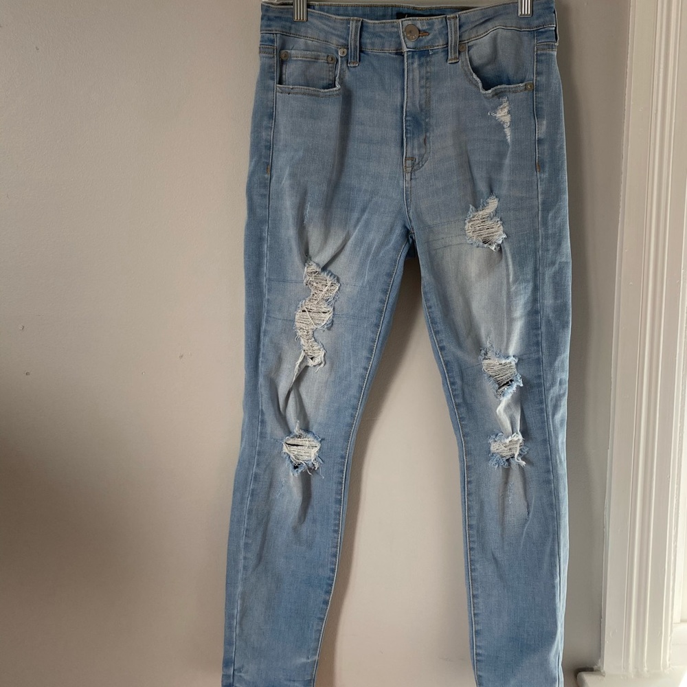 Aeropostale light wash high rise jean leggings